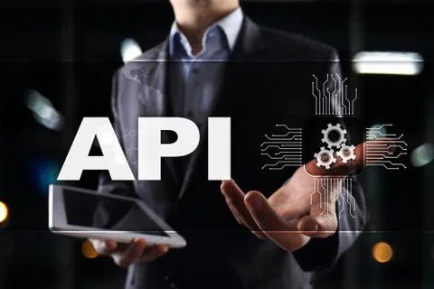 Application programming interface. API. Software development concept. Stock-Fotos