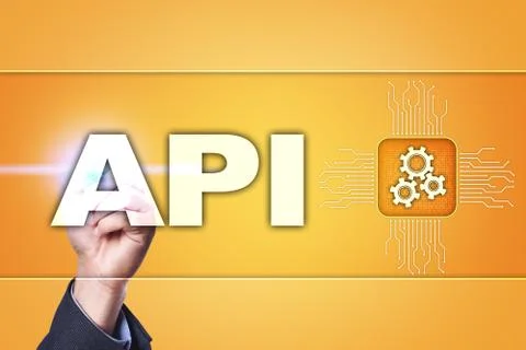 Application programming interface. API. Software development concept. Stock-Fotos