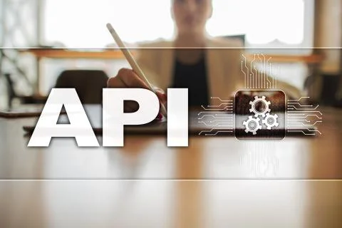 Application programming interface. API. Software development concept. Foto stock