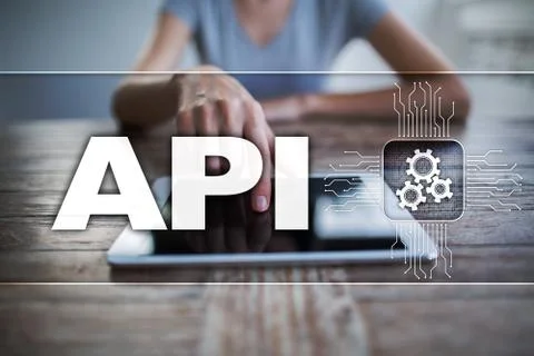 Application programming interface. API. Software development concept. Stock-Fotos