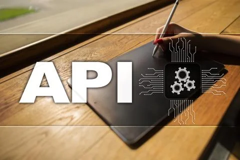 Application programming interface. API. Software development concept. Stock-Fotos