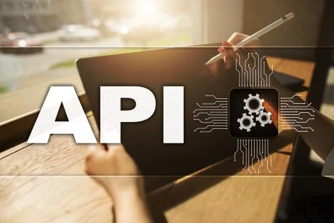 Application programming interface. API. Software development concept. Stock-Fotos