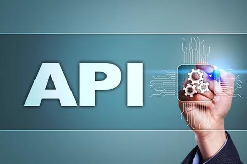 Application programming interface. API. Software development concept. Foto stock