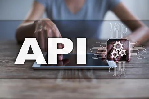 Application programming interface. API. Software development concept. Stock-Fotos