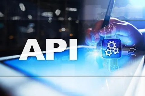 Application programming interface. API. Software development concept. Stock-Fotos