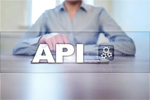 Application programming interface. API. Software development concept. 写真素材