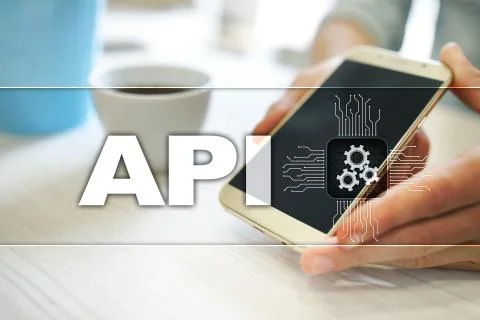 Application programming interface. API. Software development concept. 库存照片
