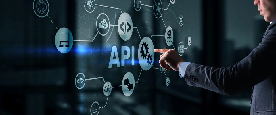 Application Programming Interface. API software development tool. Information Stock Photos