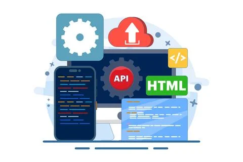 Application Programming Interface Concept Stock Illustration