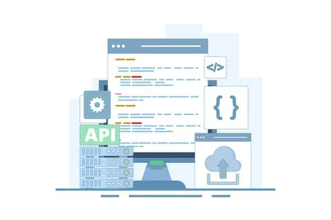 Application Programming Interface Concept Stock Illustration