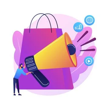 Application purchase vector concept metaphor. Illustrazione stock