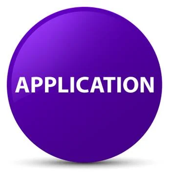 Application purple round button 库存插图