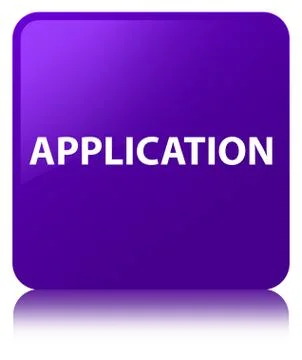 Application purple square button Stock Illustration