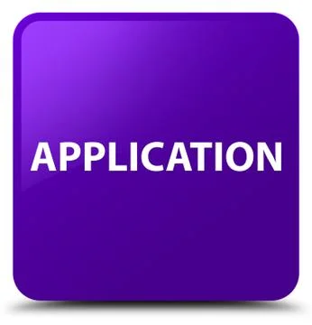 Application purple square button Stock Illustration