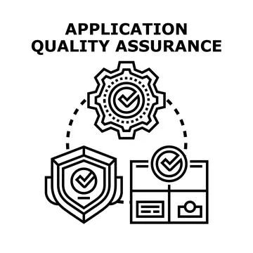 Application quality assurance process and protection イラスト素材