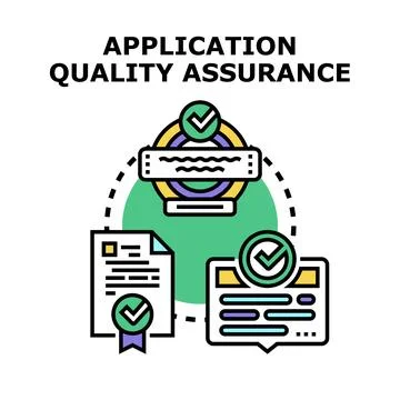 Application quality assurance process and software testing service イラスト素材
