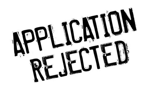Application Rejected rubber stamp イラスト素材