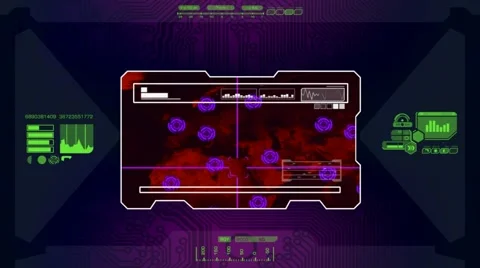 Application scanning map - code - green 01 Stock Footage 61526536