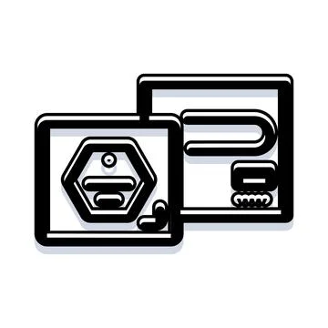 Application security features comparing user interface elements イラスト素材
