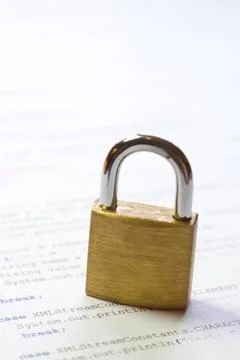 Application security Stockfoto's