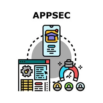 Application security protecting digital software and users イラスト素材