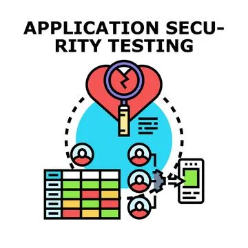 Application security testing identifying software vulnerabilities and risks 库存插图