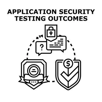 Application security testing outcomes generating business value 스톡 일러스트