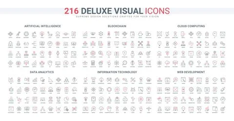 Application setting and security, content, code and design, web development line Illustrazione stock