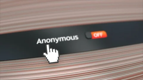 Application setting animation, Anonymous turn on. Stock Footage 121348353