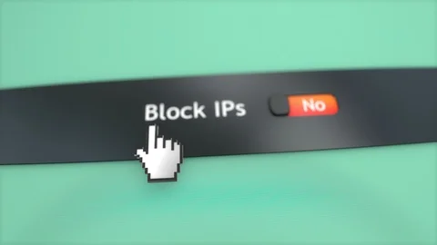 Application setting Block Ips Video stock 102598954