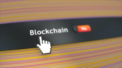 Application setting Blockchain Vídeos de archivo 102770128