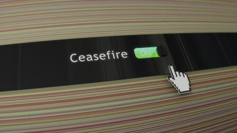 Application setting enable conflict ceasefire. Stock Footage 256976341