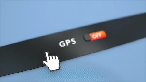 Application setting GPS	 Stock Footage 102537969