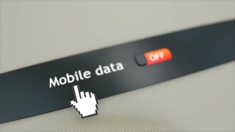 Application setting Mobile data Video stock 102694628