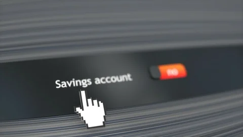 Application setting Saving account Stock Footage 102772850