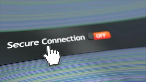 Application setting Secure connection. Video stock 103937076