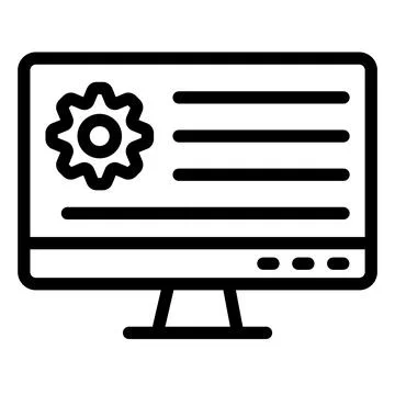 Application Setting Vector Icon Design Illustration Stockillustratie