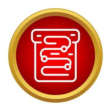Application showing map navigation route wayfinding icon Stock Illustration