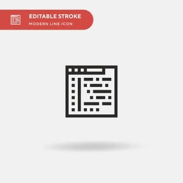 Application Simple vector icon. Illustration symbol design template for web m Illustrazione stock