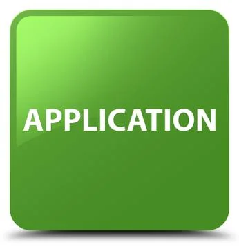 Application soft green square button Stock Illustration