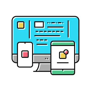 Application software color icon vector illustration Stock Illustration