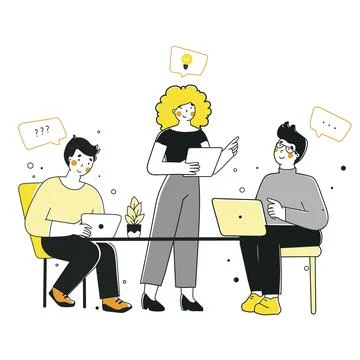 Application software development, flat vector illustration. Online education 库存插图