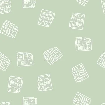 Application software line seamless pattern 스톡 일러스트