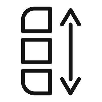 Application Sort Icon Perfect for Mobile Organization Stock Illustration