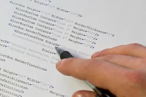 Application source code 写真素材