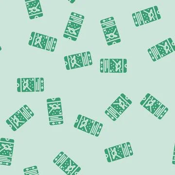 Application space exploration glyph vector seamless pattern Stock Illustration