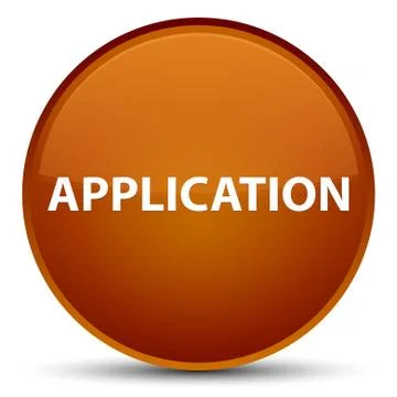 Application special brown round button Stockillustratie
