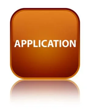 Application special brown square button 스톡 일러스트
