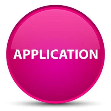 Application special pink round button Stock Illustration