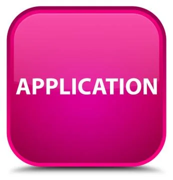 Application special pink square button Stock Illustration